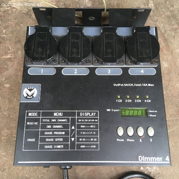 petites annonces DIMMERS Vend bloc Dimmer 4x5A Mac Mah